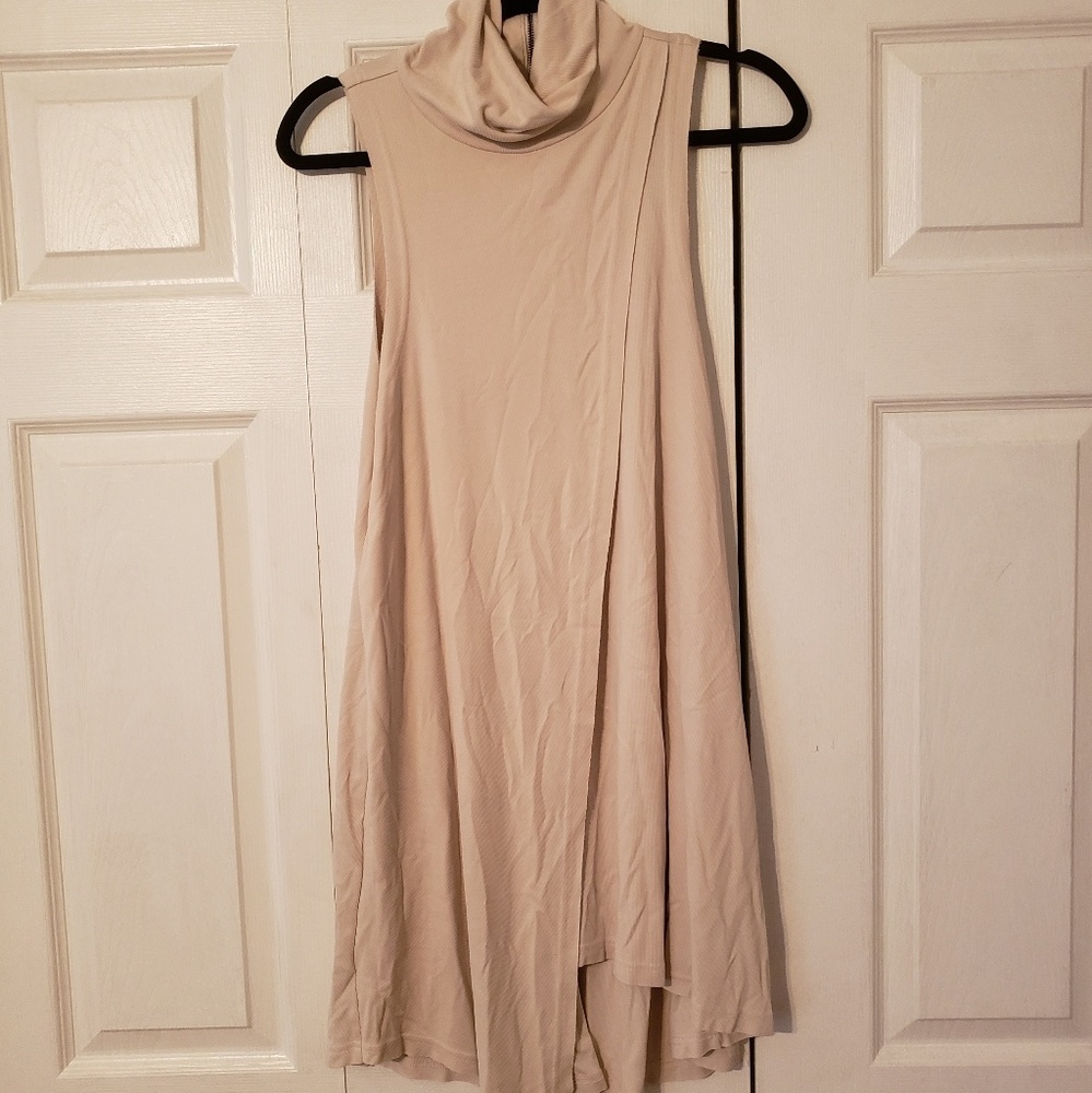 Cream turtle neck dress